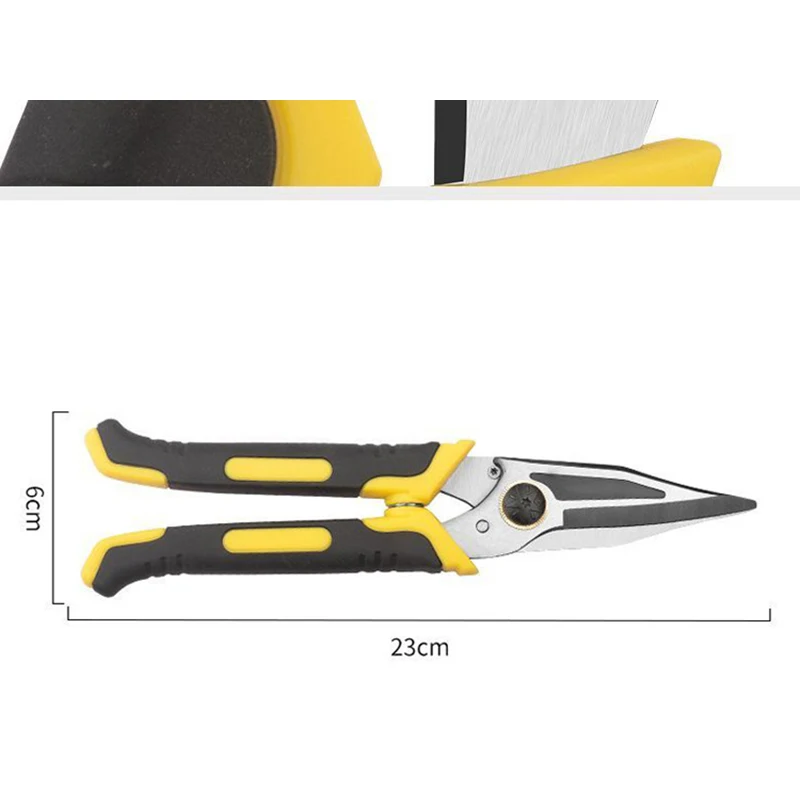 Multifunctional 23CM Aviation Scissors Iron Sheet Scissors Construction Site Iron Sheet Cutting Shears Professional Hand Tools