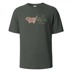 Birthday Dog Print T-Shirt 100% Cotton Summer Tees For Men Women Oversize Casual Tops