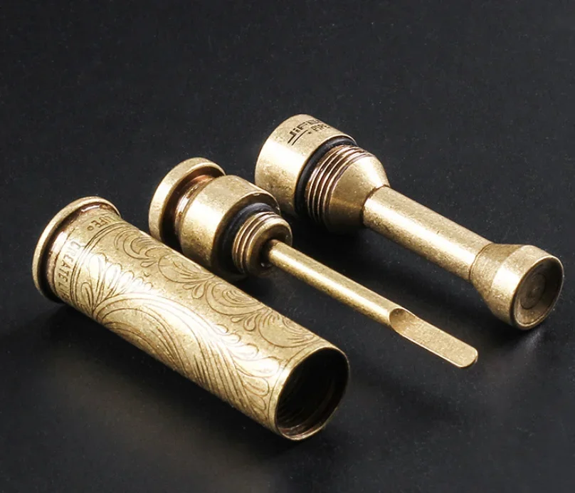 

New 1PC Creative Pure Brass Tobacco Pipe Tamper Cigar Needle Pipe Cleaning Tool