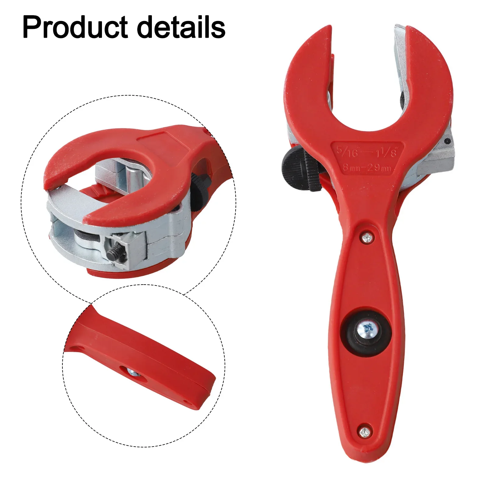 

For DIY Projects Copper Pipe Cutter Ratchet Tube Cutter Construction Sites Easy Access Pipe Cutter 8-29mm Cutting Range