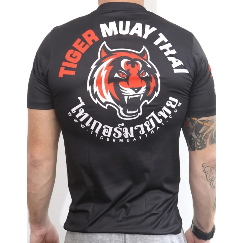 Quick-Drying T-shirt MMA Fight Sports Fitness Tiger Comprehensive Fighting Training Muay Thai Sanda Running Leisure