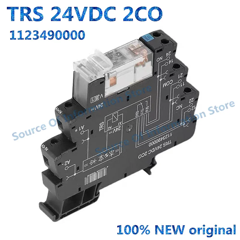 

10Pcs, TRS 24VDC 2CO Relay 1123490000, 24VDC-2C0, 100% New