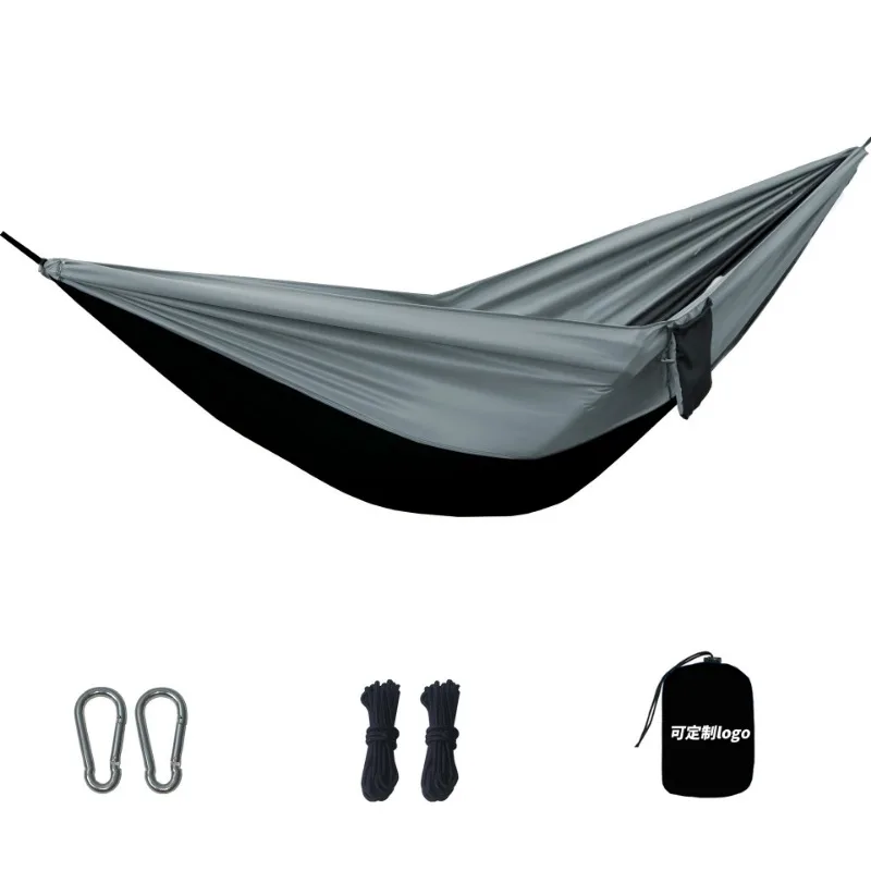 

1pcs Anti Rollover Hammock with Quick Open Mosquito Net Nylon Taffeta Fabric for Outdoor Camping and Indoor Leisure