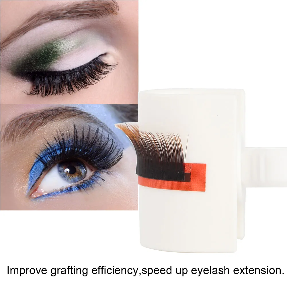 Grafting False Eyelashes Extension Glue Ring Cup U shaped Pallet Lashes Holder Makeup Tool 01