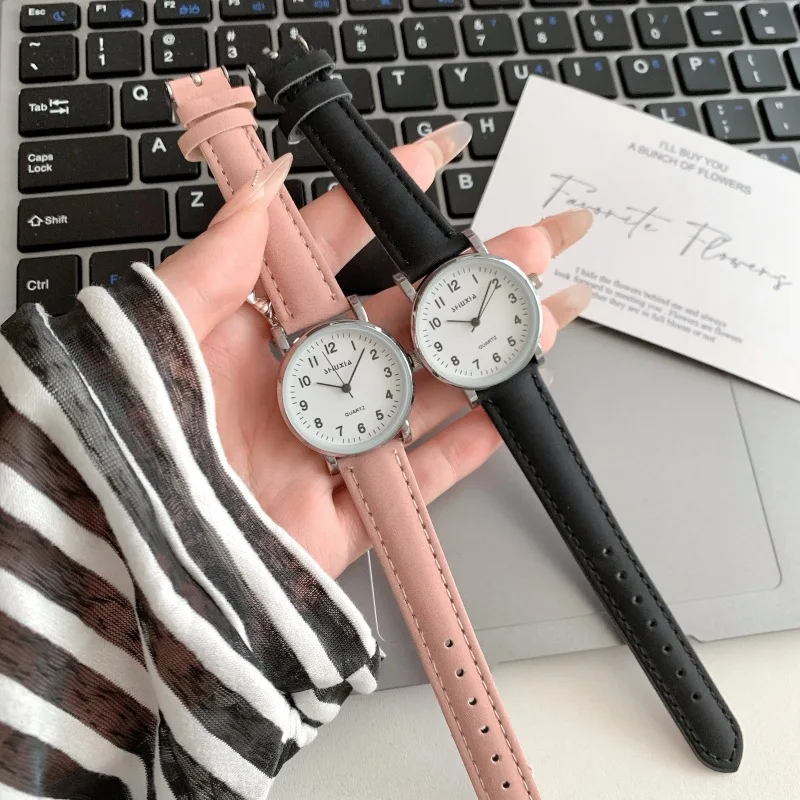 

Простой дизайн, женские часы, повседневные ретро-модные цифровые женские наручные часы, платье с маленьким циферблатом, деловые аналоговые часы