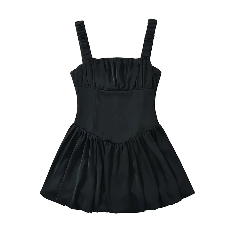 Yenkye sexy feminino bainha plissado cetim estilingue mini vestidos de cintura baixa verão senhora vestido de festa de férias linda menina roupas de aniversário