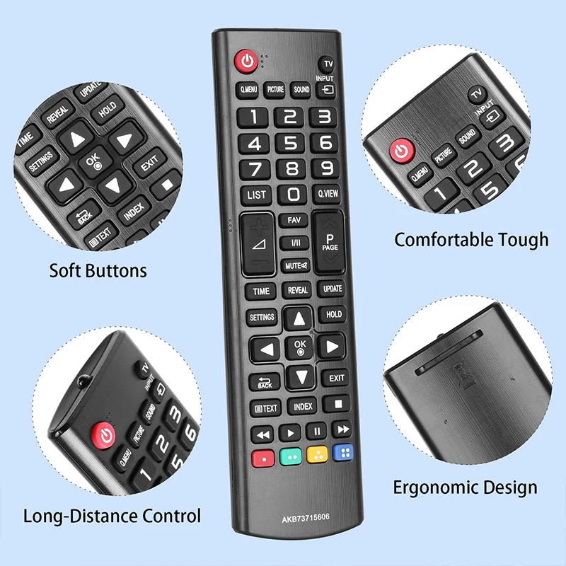 AKB73715606 Remote Control For TV 19MN43D 22LX330C 22LY330C 22LY340C 22MA33D 22MT44D 22MT47D 24MN33 24MT35S 24MT55V 24MT57D