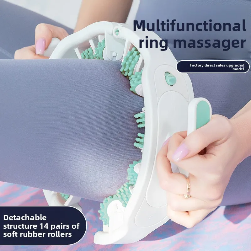 

2 In1 Cellulite Massager Manual Muscle Massager Roller for Leg Neck Arm and Foot Multi-function Pelvic Floor Muscle Trainer