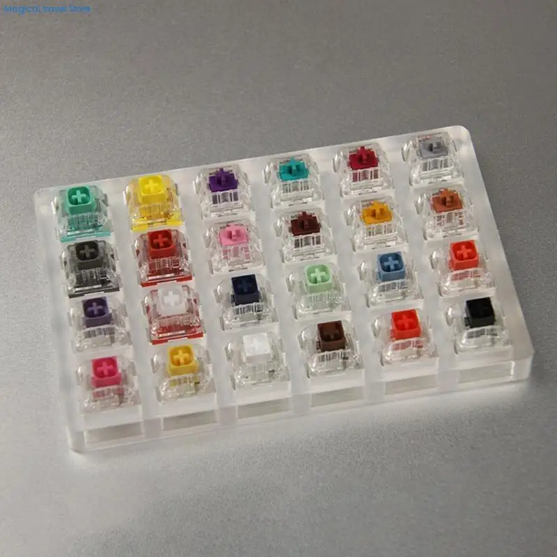 N2UB Kaihua Box 24-Key Cherry MX Switch Tester Transparent for Mechanical Keyboard