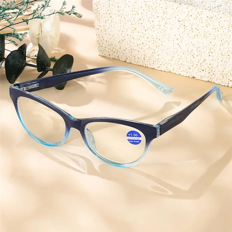 2024 Cat Eye Reading Glasses for Women  Anti Blue Light Eyeglasses Presbyopia Glasses Hyperopia Eye Protection Far Sight Glasses