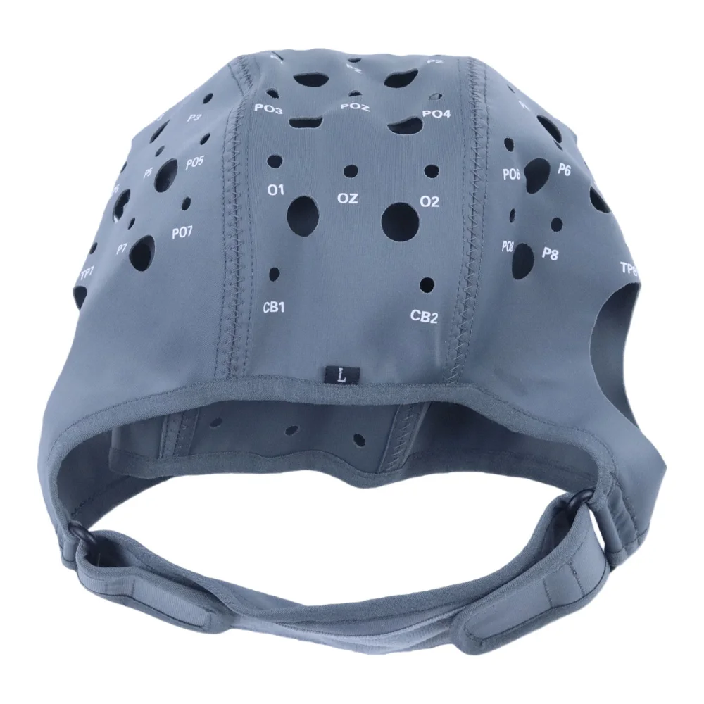 64 Channel EEG Cap Elastic Head Cover Standard Electrode Positioning Holes Scientific Research Experiments Brainwave