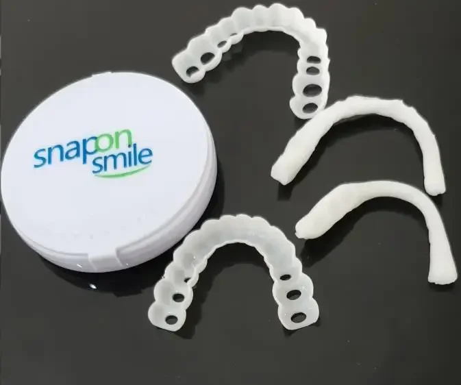 20sets False Tooth Cover Perfect Fit Teeth Whitening Snap On Silicone Teeth Dentaduras Flexibles Beauty Tool Cosmetic New