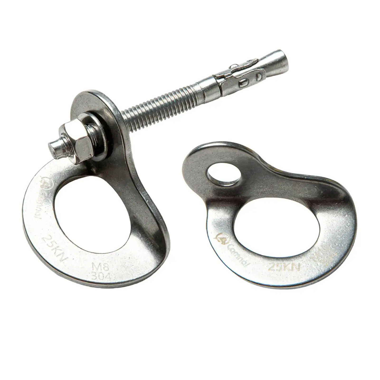 Imagem -04 - Anchor Bolt Hanger para Belay Rigging Escalada Mosquetão Montanhismo Escalada Caravagem Hardware 25kn Aço Inoxidável