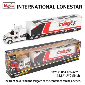 Maisto 1:64 MACK Anthem LoneStar UP Transport Coulée Fabrication Modèle de remorque Simulation Modèle Alliage Voiture Collection
