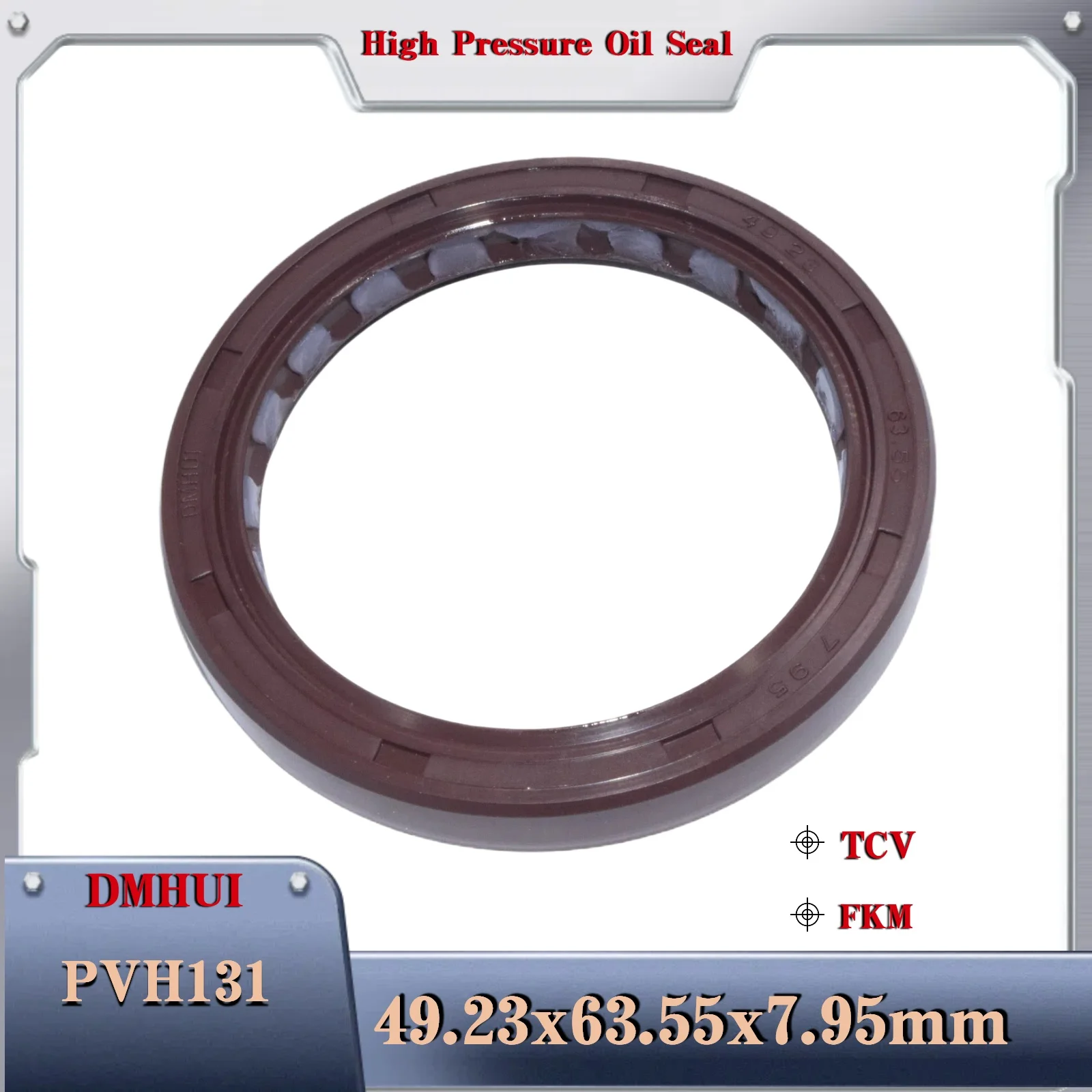 

49.23x63.55x7.95/TCV/FKM For Vickers PVH131 Hydraulic piston pump Oil seal,Used in Hydraulic Pump/Motor Rotary Shaft Seal