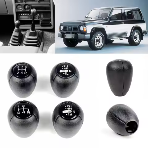 4/5 Speed Manual Stick Gear Shift Knob +Transfer Gear Shift Knob For Nissan Safari Patrol Y60 1987 1988 1989 1990 1991 1992-1995