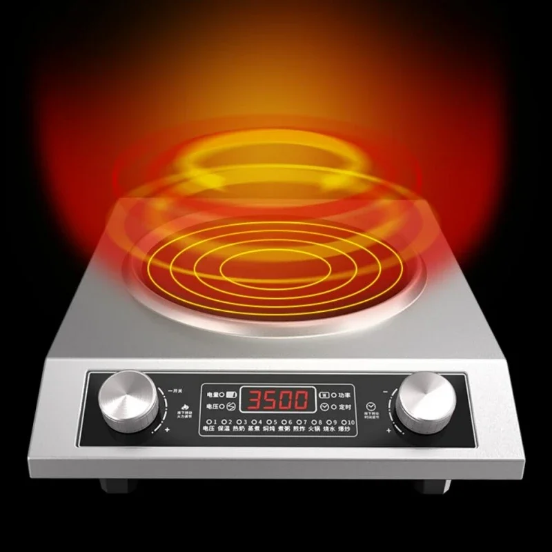 220V Induction Cooker Household High Power 3500W Concave Induction Cooker Hob Cooktop Induction Cooker