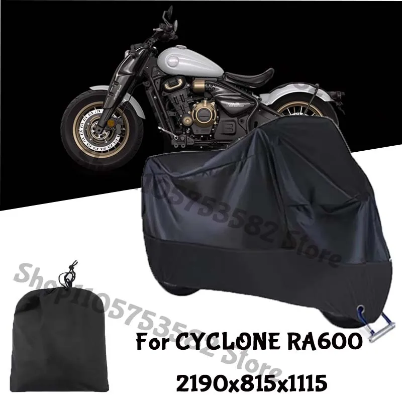 Motorcycle Full Covers For CYCLONE RA600 Car Outdoors Sun Protection Dust No Ear Thickened Oxford Clothcover Accessories