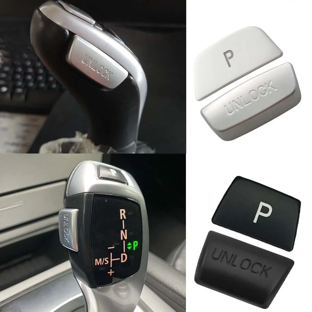 Car Shift Gear Handle Unlock Button Cover Sticker For BMW 1 2 3 4 5 7 X3 X4 X5 X6 F20 F22 F23 F30 F32 F10 F01 F25 F26 F15 F16