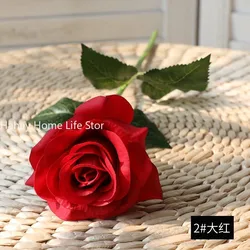 1pc Latex Real Touch Rose Artificial Silicone Rose Flowers for Wedding Home Party Decoration Fake Flower Christmas New Year Gift