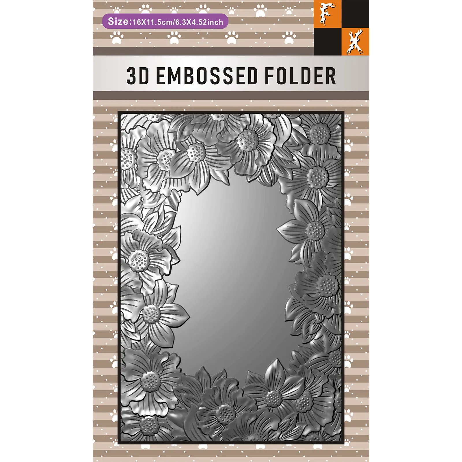 مجلد منقوش ثلاثي الأبعاد - سحر ظلال الزهور، موضوع إطار زهرة عالم حالم، بلاستيك متين، مصنوعات يدوية وسجلات قصاصات