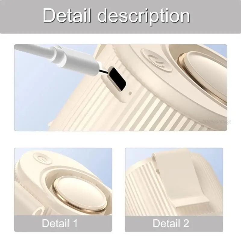 

27RB Портативный вентилятор практического охлаждения тела для поездок на улицу и активности на открытом воздухе