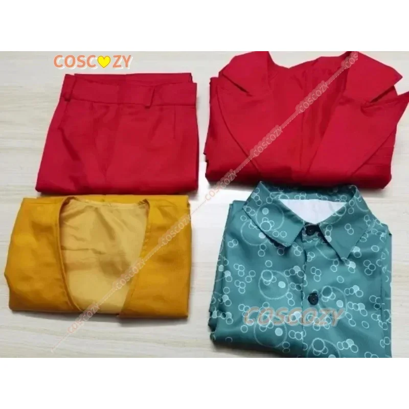 Halloween Joker Arthur Fleck Cosplay Costume Clown Red Suit Adult Jokers Green Wig Size Customable Uniform Set for Men Woman