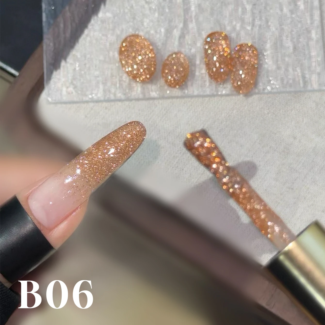 1 szt. WS Bling Łamacz Diamentowy Żelowy Lakier do Paznokci Lato Jesień Błyszczący Odbijający Diamentowy Żel Halloween Nail Art
