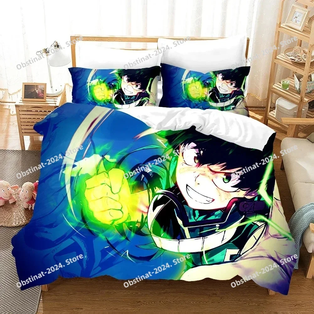

Anime 3D Printed My Hero Academia Pillowcase Printed Bed Set Duvet Cover Pillowcase Bedding Set Bed Linen Sheet Quilt Cover Full