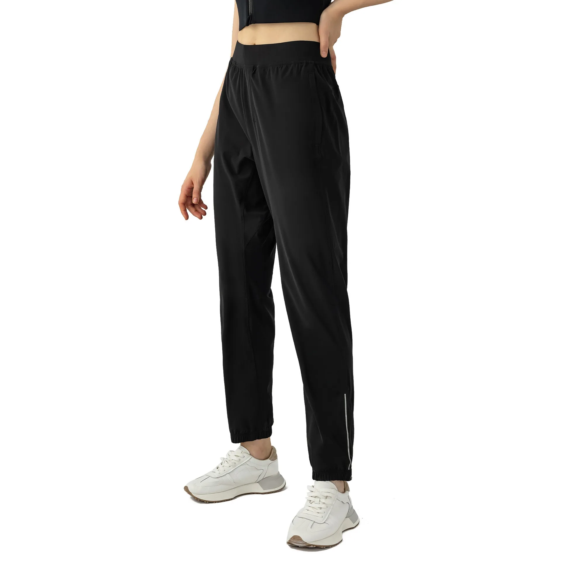 Lemon High Elasticity Straight Leg Pants Bare Sensation Loose Casual Yoga Long Pants Women's Sport Slimming Leg Shape Correction