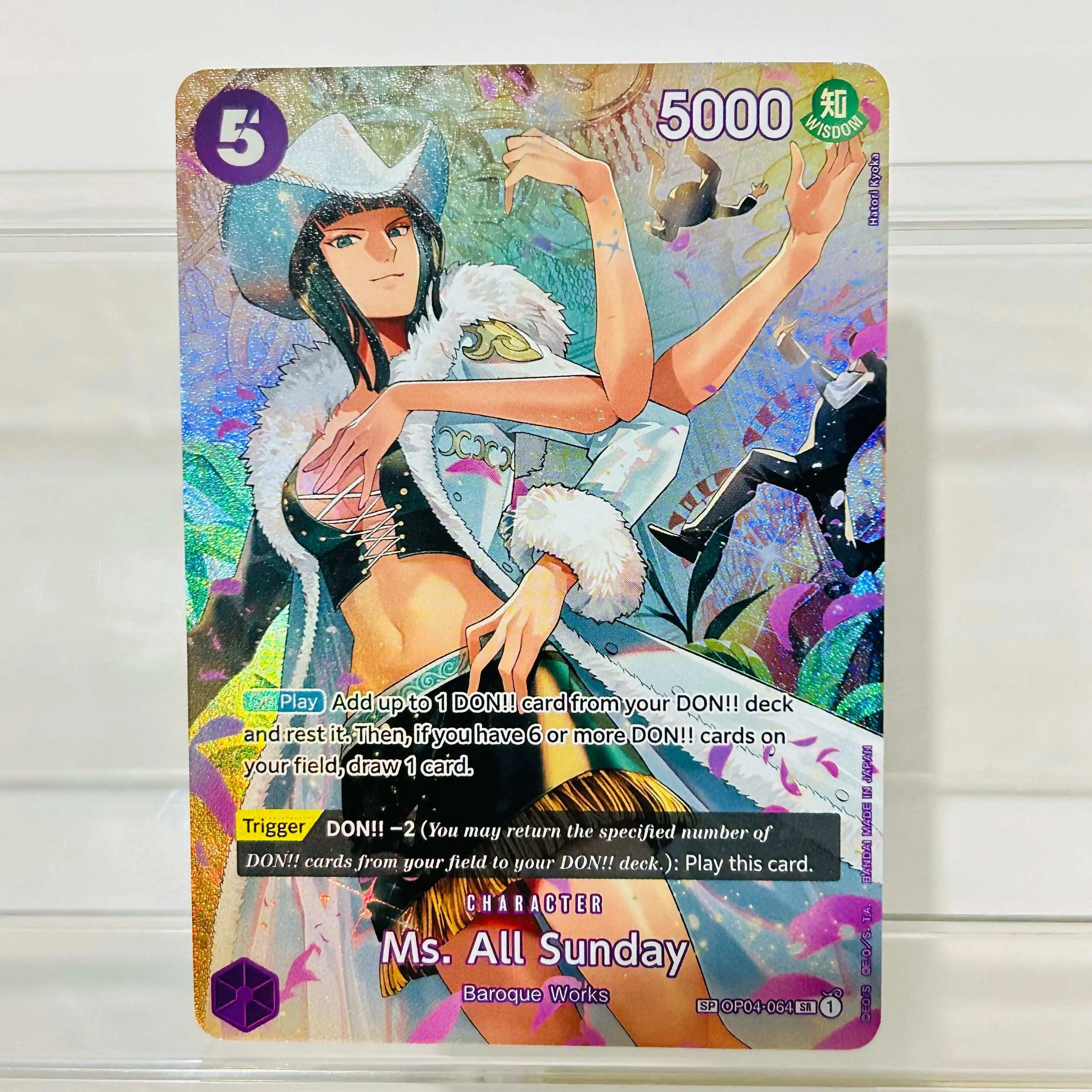 One Piece Roronoa Zoro OP06-118 Card EN Version Holographic Texture Cards Perfect Condition DIY Premium Anime Collection Card view 4