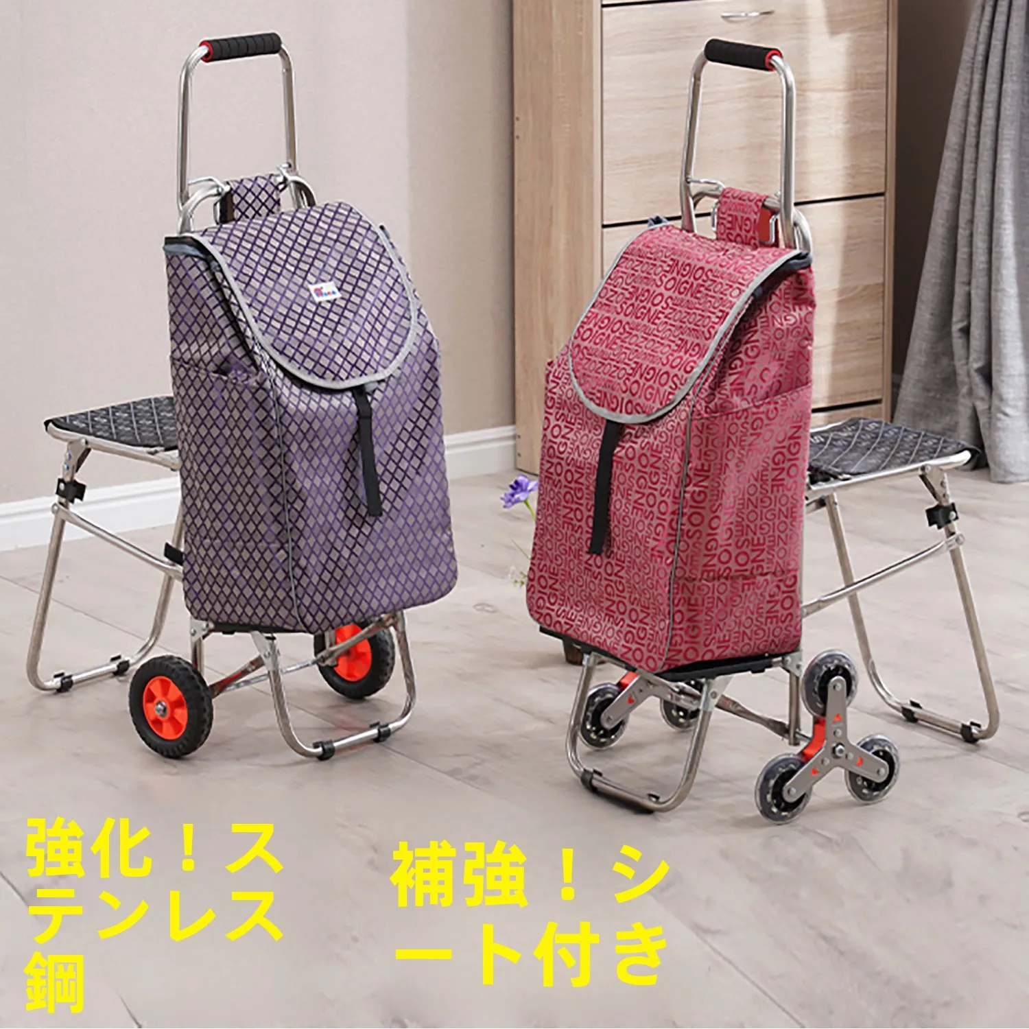 stainless-steel-hand-pulled-shopping-cart-with-foldable-climbing-wheel-vegetable-buying-small-pull-cart-for-adults