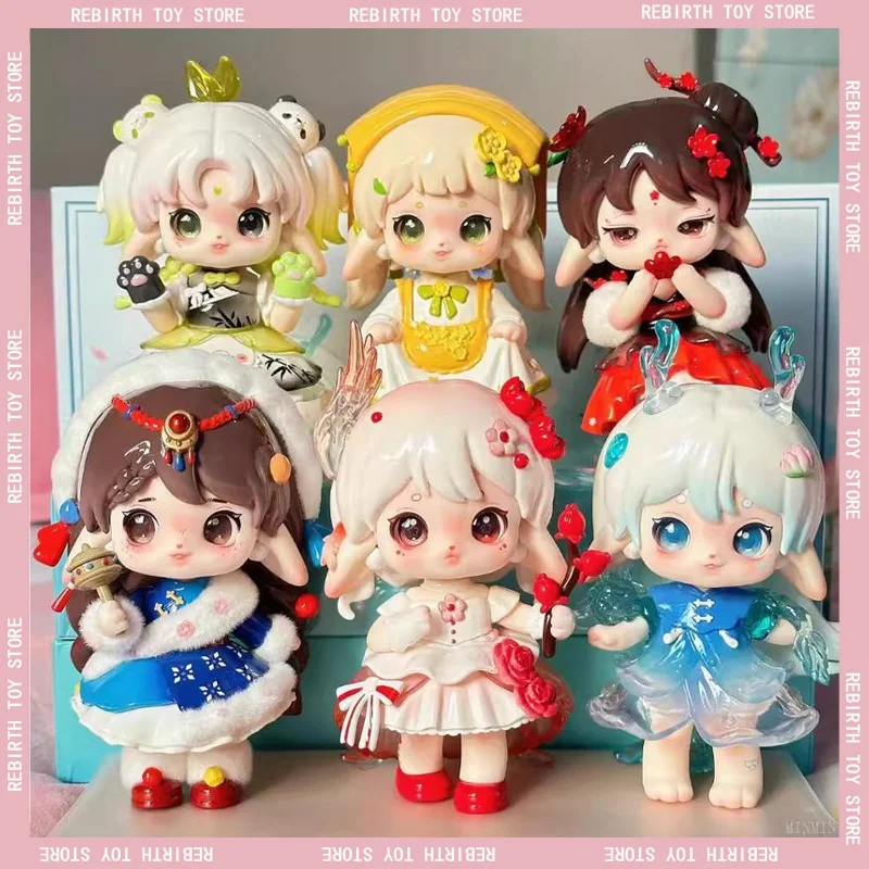 

Genuine Ruby Tea Fairy Square Series Mystery Blind Box Toy Cute Anime Figure Antique Model Kawaii Doll Birthday Customed Gift