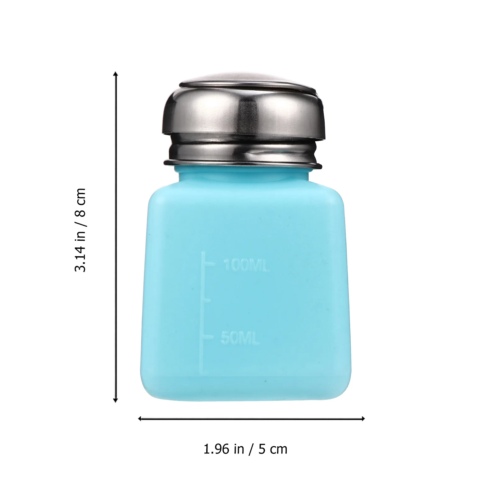 3 ชิ้น 100 มล. น้ำยาล้างเล็บแบบกดขวดพกพาน้ำหนักเบาพกพาสะดวกป้องกันการรั่วซึมการออกแบบที่สวยงามของขวัญเพื่อน