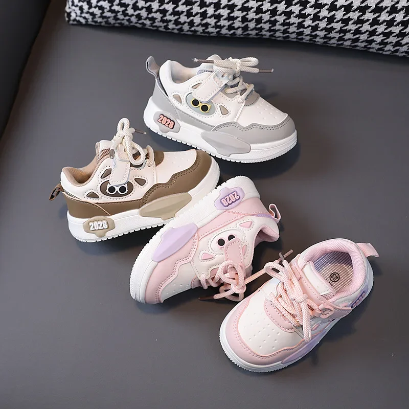 

Baby Soft Soled Toddler Shoes Boys Girls Autumn New Leather Kids Casual Sneakers Non-slip Children Sport Shoes Tenis Board Shoes