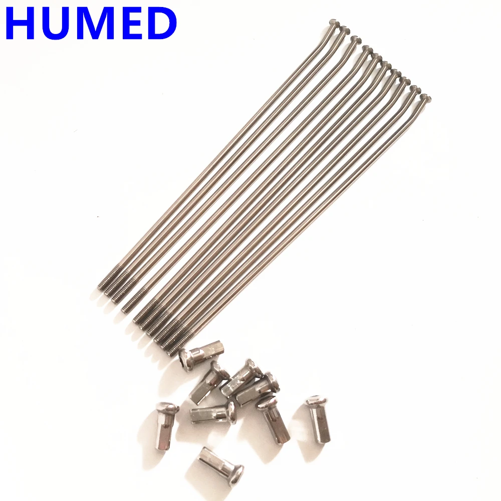 

36pcs/lot Stainless Steel Spokes Wire With Nipples 17 18 19 21 Modified For CRF YZF WR KXF SXF EXC SXF Motorcycle Spokes