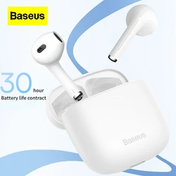 Baseus W04 Intelligent Call Noise Reduction Earphone for Sport TWS Wireless Bluetooth IP5X Waterproof High Fidelity Game Headset