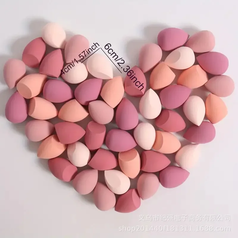 Juego de esponjas de maquillaje de 18 piezas, adecuado para crema BB líquida en polvo, aplicación de maquillaje, huevo seco, húmedo, soplo de polvo de doble uso para niña
