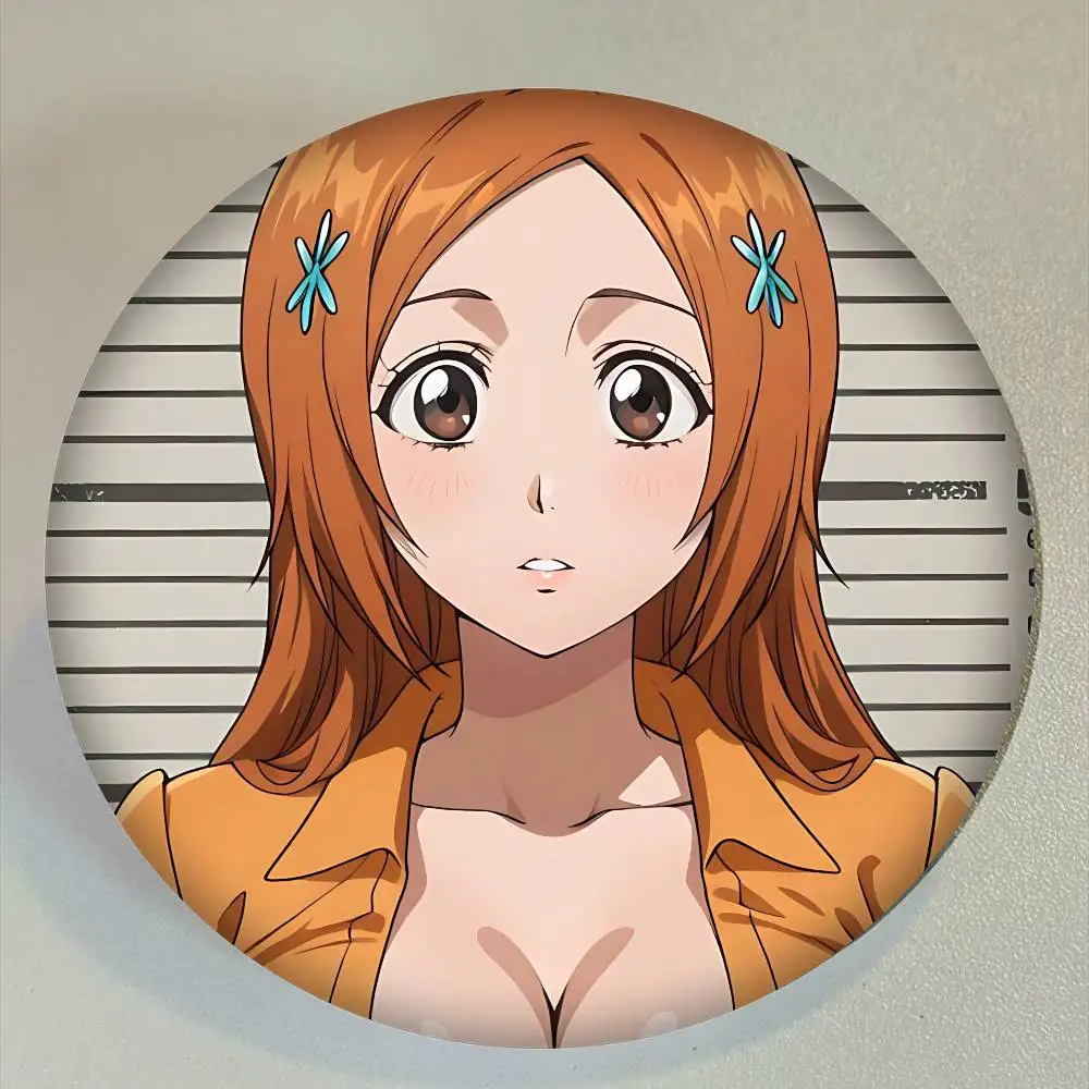 Inoue Orihime صفيح لينة زر دبوس بروش شارة معدنية مخصصة مجوهرات اكسسوارات قبعة حقيبة التلبيب