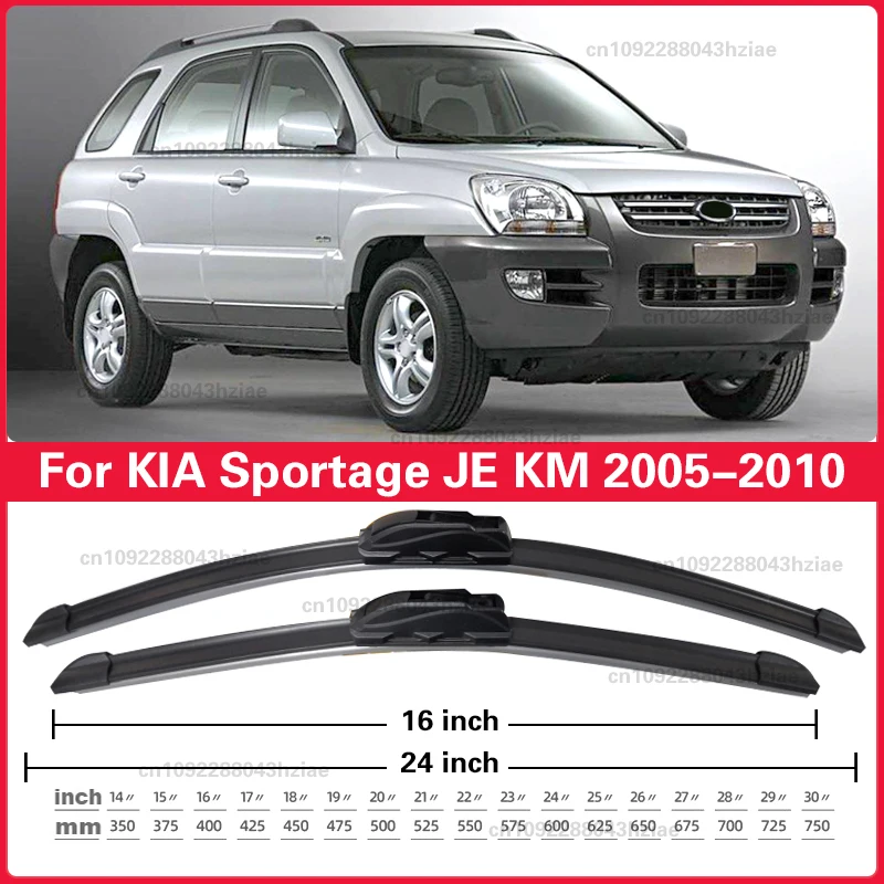 

Для Kia Sportage JE KM 2005 2006 2007 2008 2009 2010 лобовое стекло 24 "+ 16" 2 шт. комплект щеток переднего стеклоочистителя
