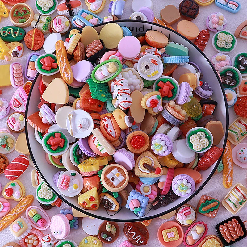 10Pcs Dollhouse Mini Food Toys Dollhouse Kitchen Decoration Dollhouse Accessories For Kids Pretend Play Toy