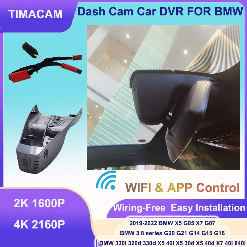 

Автомобильный видеорегистратор TIMACAM 2K 4K 2160P с двумя камерами для BMW MINI Countryman CLUBMAN F54 F55 F60 F56 F57 JCW F54 F56 F57 2015-2022