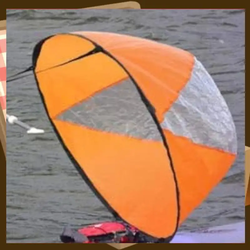 

Kayak Sail Paddle, Downwind Sail Kit Kayak Downwind Sail Portable Folding Sail-AA85