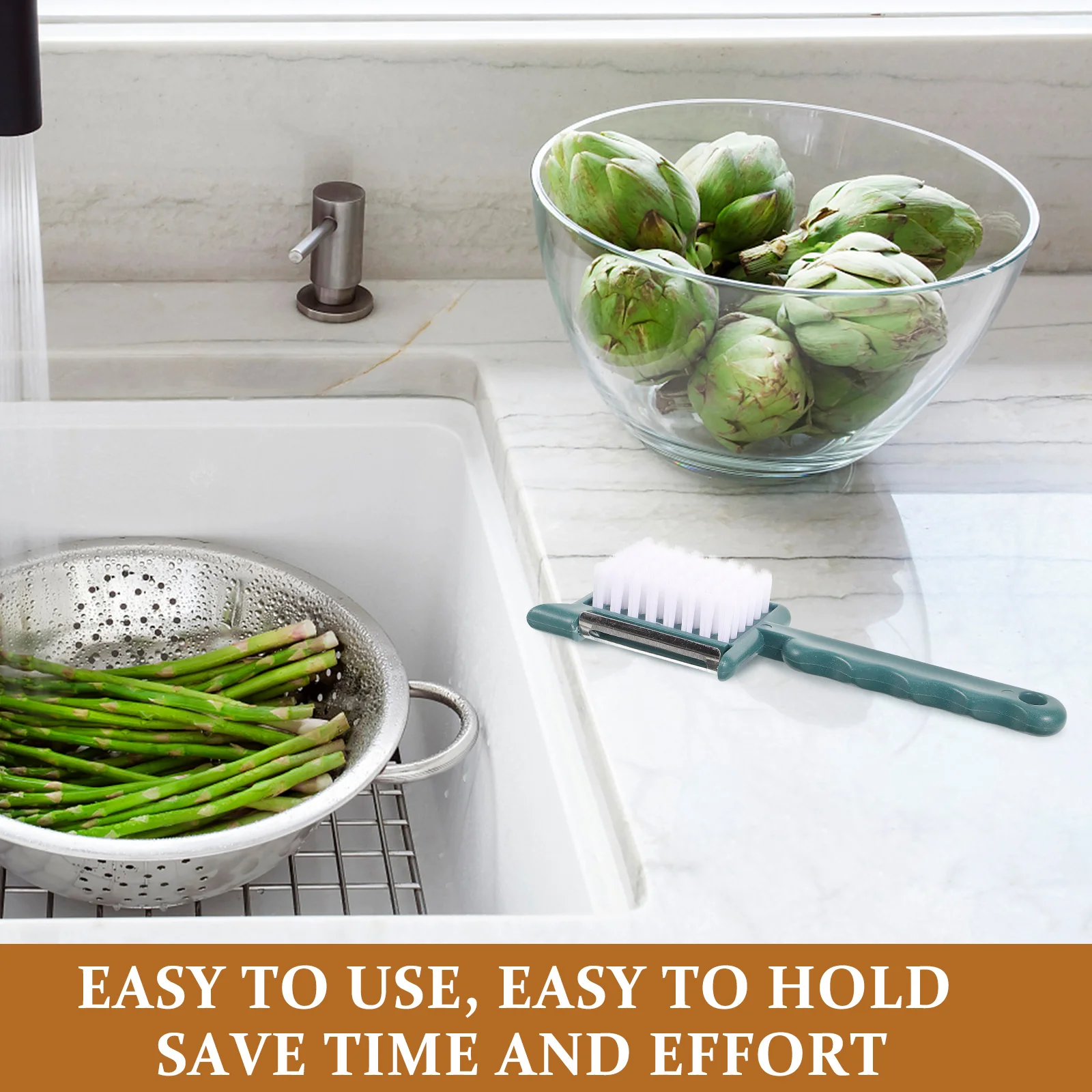 

1Pcs Multifunctional Five in One Peeler Vegetable Brush Potato Peeler Garlic Grinder Bottle Opener Convenient Kitchen Tool Gift