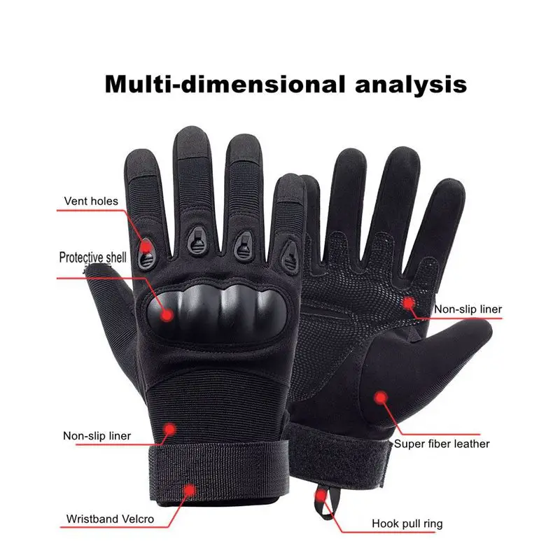 Motorcycle  Hard Knuckle Gloves MTB Cycling Sports Training Gloves Non-Slip Fitness Half Finger Tactical Glove for Men Women