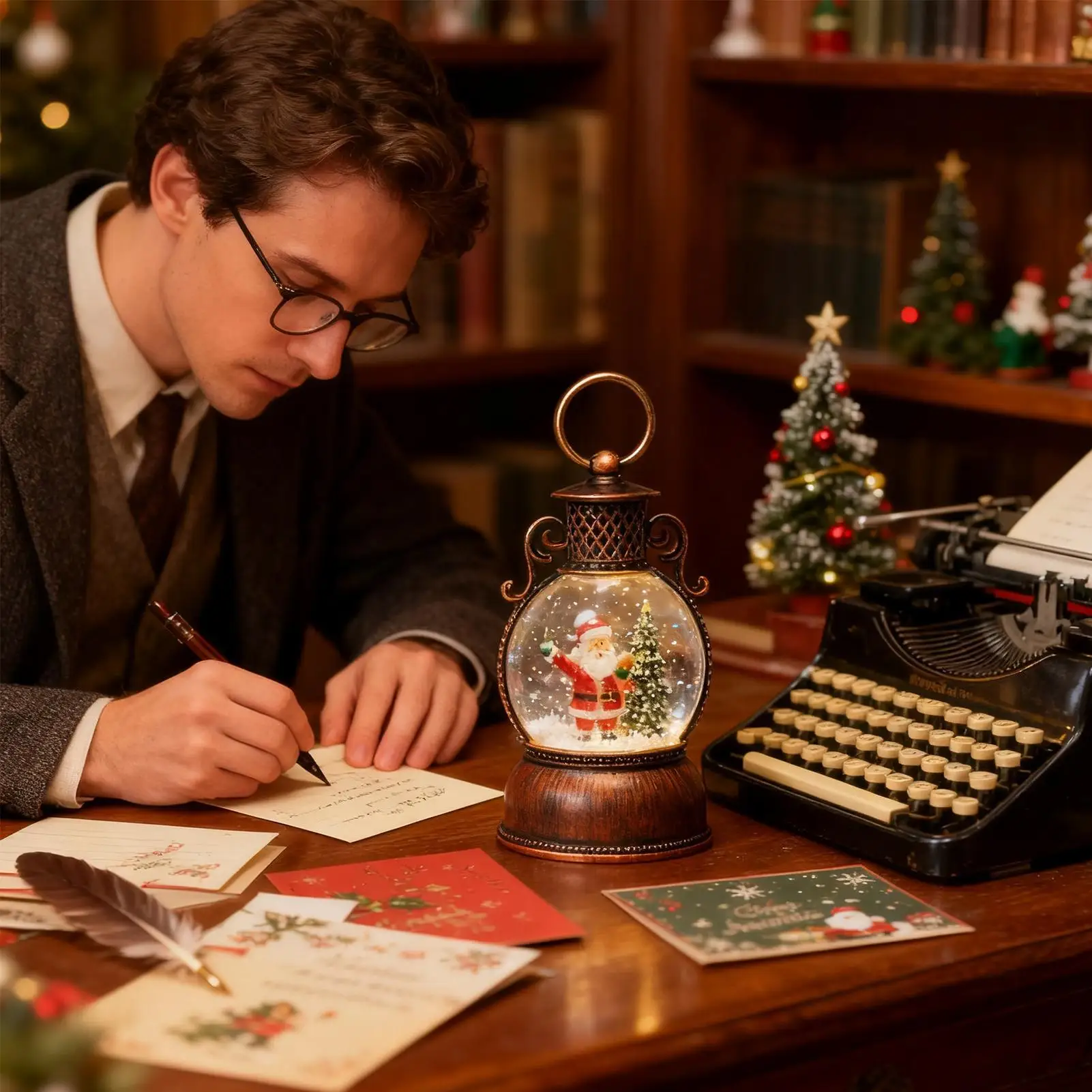 

Рождественский светящийся шар, реквизит для вечеринки, рождественский светящийся снежный шар, украшение для друзей, подростков, мужчин и женщин, каминная столовая