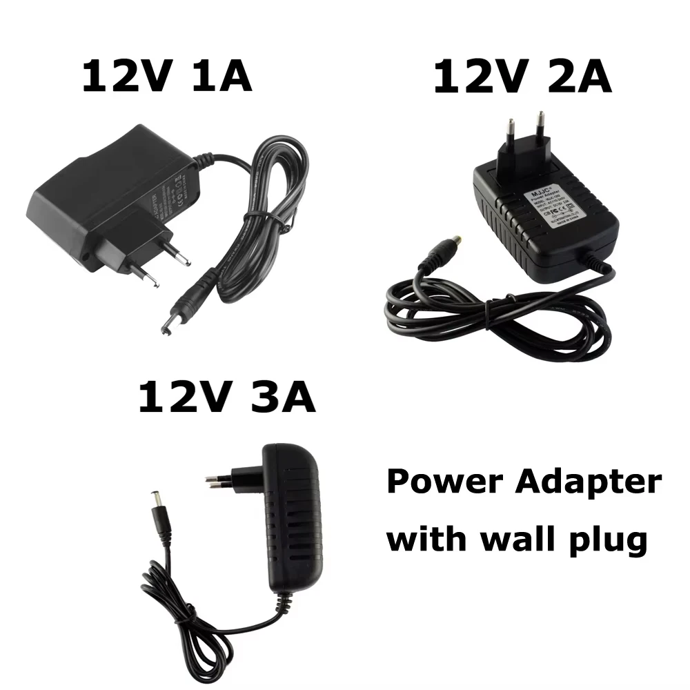 DC 12V Power Supply 1A 2A 3A 5A EU US UK Adapter LED Driver Switch Transformer AC 110V 220V to 12 Volt LED Strip Power Adapter image 2