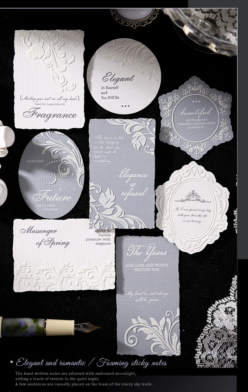 1er-Pack/2er-Pack Floating Life Shadow Series Schaumstoff-Aufkleber 4 Designs Basis-Scrapbook-Dekor-Materialien 3D-Textur-Collage DIY-Set – Detail 7