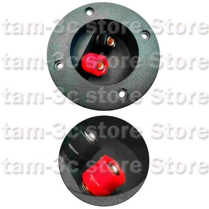 D0UA Caja altavoz 2 vías, esterebos automóvil bricolaje esterees ANINGURA Post redondo Copa Conectores