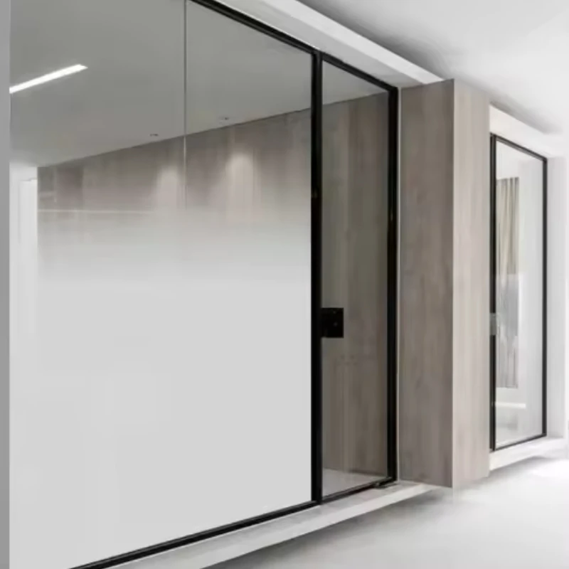 White Fog Gradient Window Film Semi-Privacy Self Adhesive Professional Decorative Window Glass Film for Home and Office